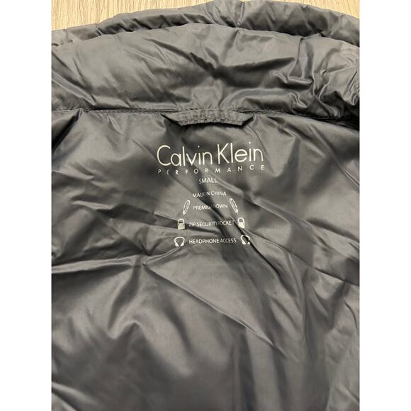 Calvin Klein Black Quilted Puffer Vest Women’s Small Lightweight Zip - Picture 5 of 5
